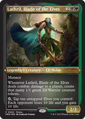 Lathril, Blade of the Elves (Foil Etched) [Media Promos] | RetroPlay Games