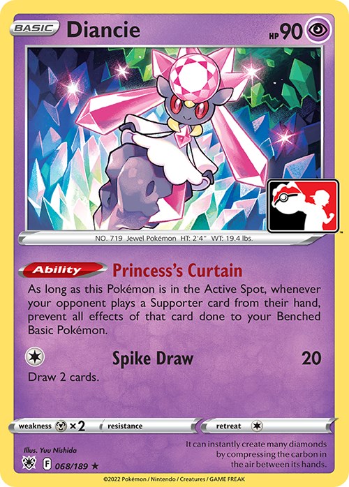 Diancie (068/189) [Prize Pack Series Three] | RetroPlay Games