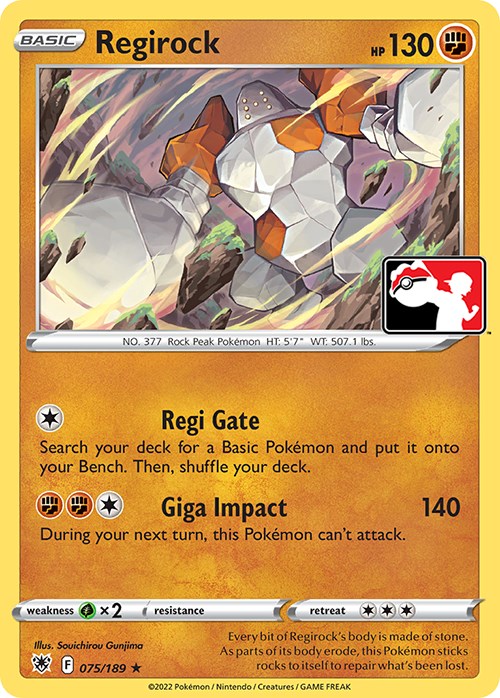 Regirock (075/189) [Prize Pack Series Three] | RetroPlay Games