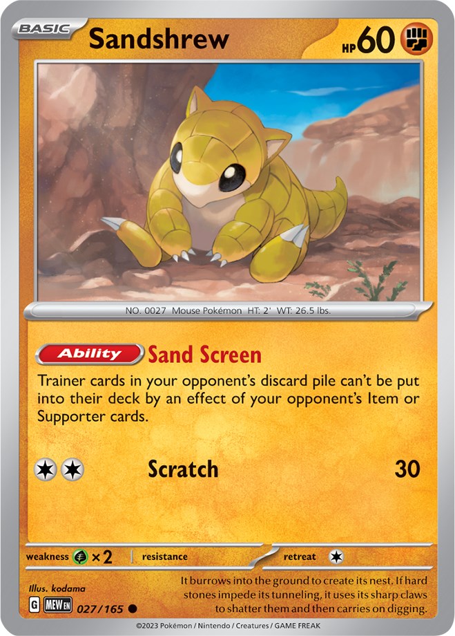 Sandshrew (027/165) [Scarlet & Violet 151] | RetroPlay Games