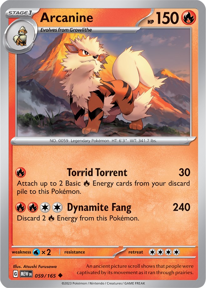 Arcanine (059/165) [Scarlet & Violet: 151] | RetroPlay Games