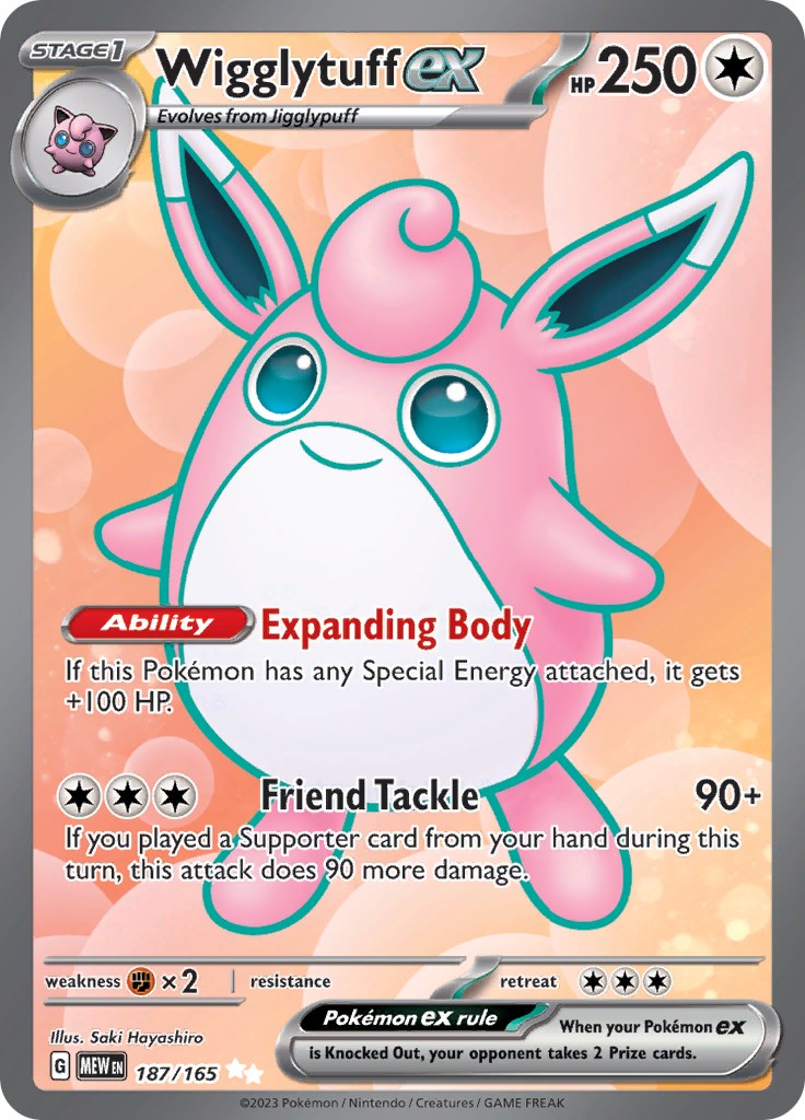 Wigglytuff ex (187/165) [Scarlet & Violet: 151] | RetroPlay Games