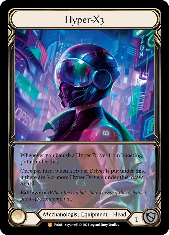 Hyper-X3 (Extended Art) [EVO011] (Bright Lights)  Cold Foil | RetroPlay Games