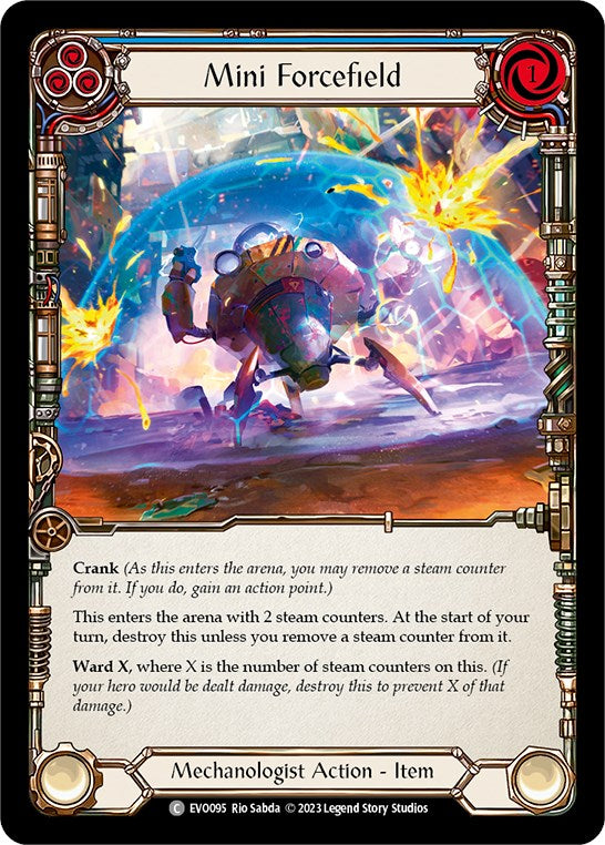 Mini Forcefield (Blue) [EVO095] (Bright Lights)  Rainbow Foil | RetroPlay Games