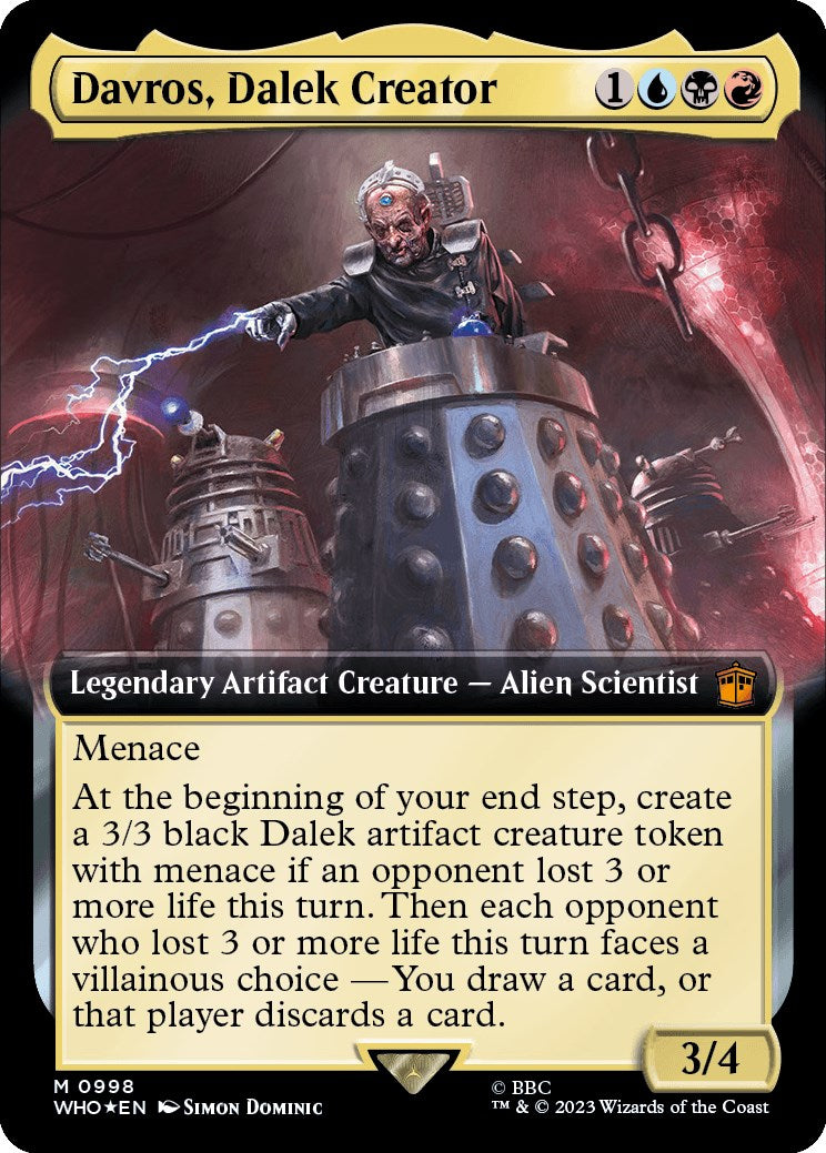 Davros, Dalek Creator (Extended Art) (Surge Foil) [Doctor Who] | RetroPlay Games