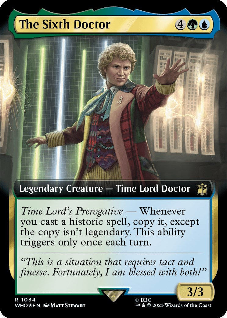 The Sixth Doctor (Extended Art) (Surge Foil) [Doctor Who] | RetroPlay Games