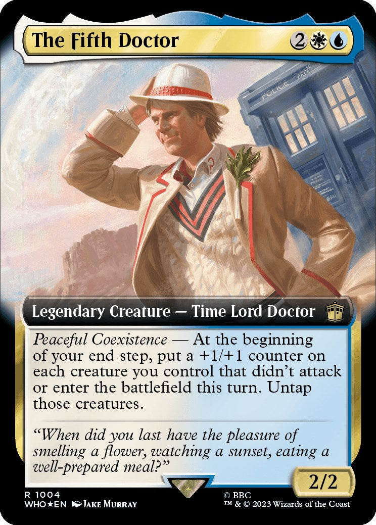 The Fifth Doctor (Extended Art) (Surge Foil) [Doctor Who] | RetroPlay Games