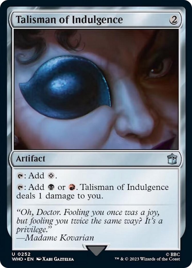 Talisman of Indulgence [Doctor Who] | RetroPlay Games