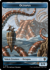 Octopus // Rabbit Double-Sided Token [Bloomburrow Commander Tokens] | RetroPlay Games