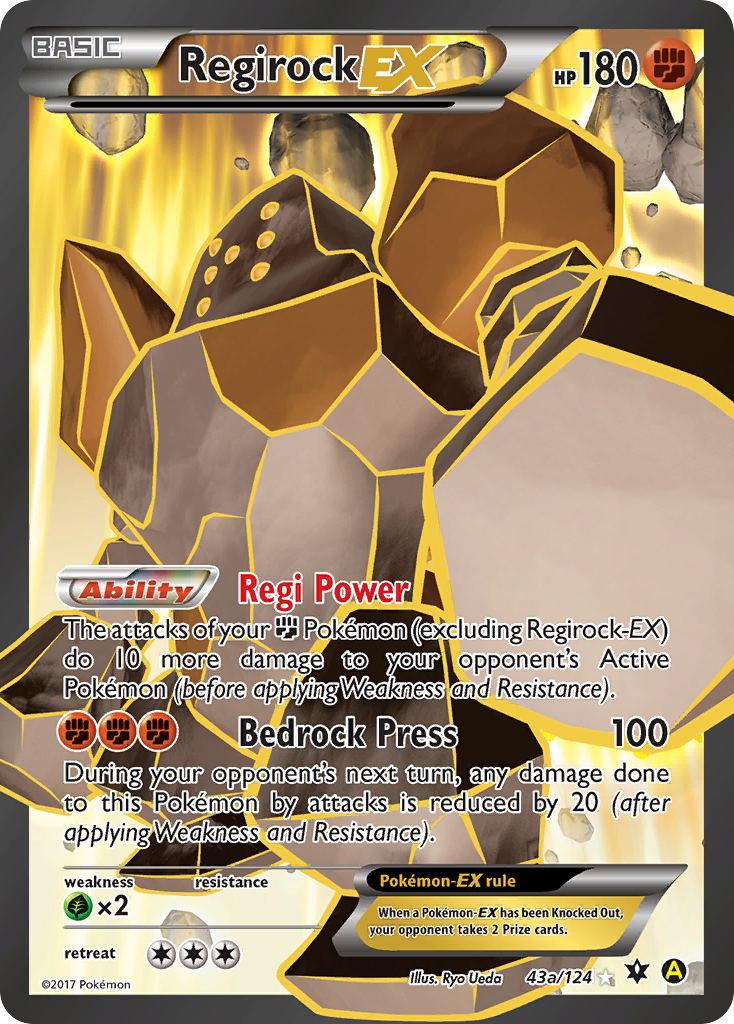 Regirock EX (43a/124) [Alternate Art Promos] | RetroPlay Games