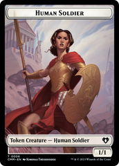 Human Soldier // Elemental (0025) Double-Sided Token [Commander Masters Tokens] | RetroPlay Games