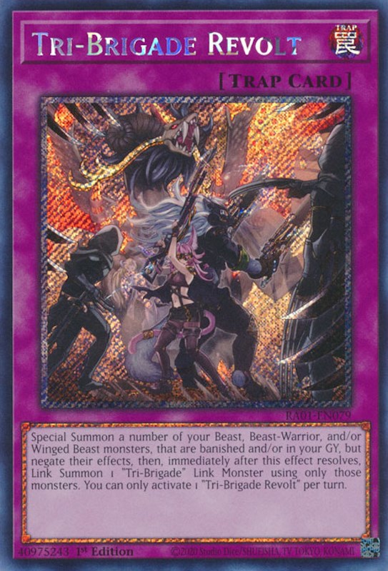 Tri-Brigade Revolt [RA01-EN079] Platinum Secret Rare | RetroPlay Games