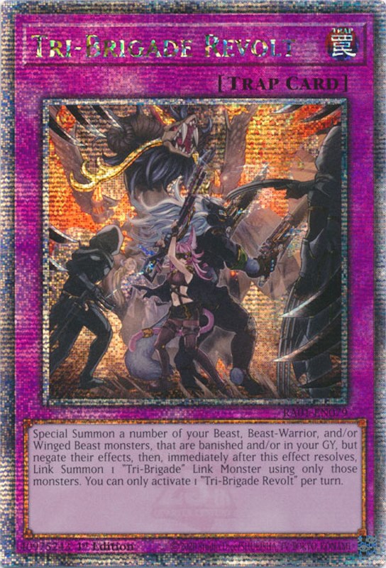 Tri-Brigade Revolt [RA01-EN079] Quarter Century Secret Rare | RetroPlay Games