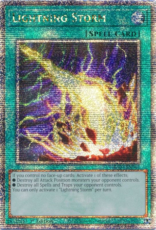 Lightning Storm [RA01-EN061] Quarter Century Secret Rare | RetroPlay Games