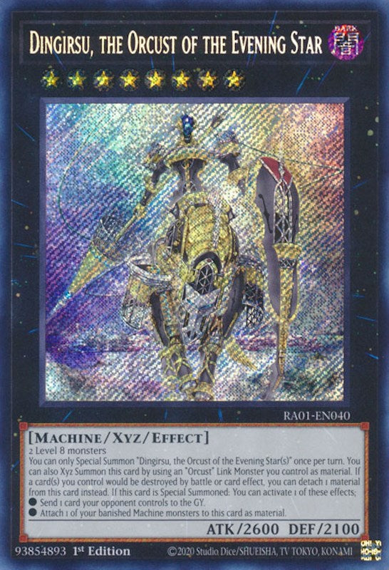 Dingirsu, the Orcust of the Evening Star [RA01-EN040] Secret Rare | RetroPlay Games