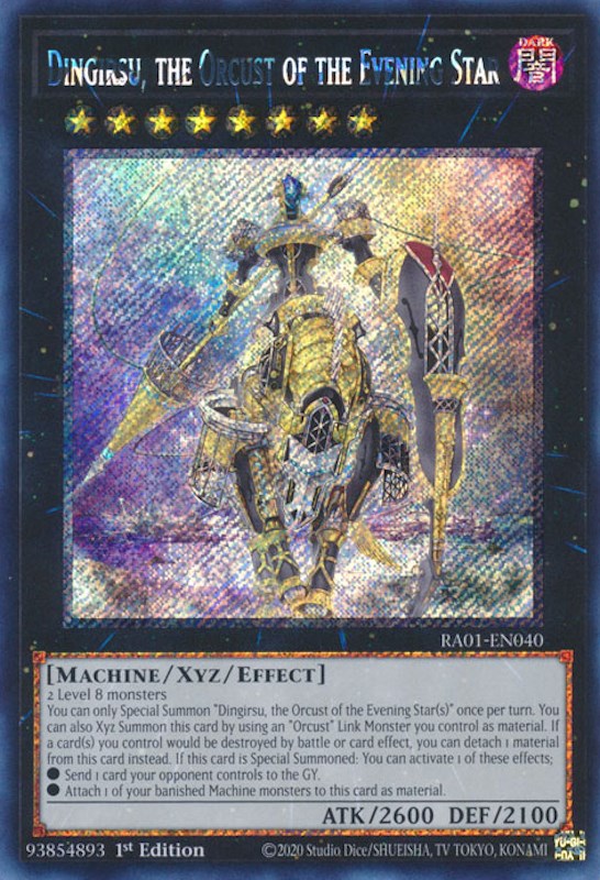 Dingirsu, the Orcust of the Evening Star [RA01-EN040] Platinum Secret Rare | RetroPlay Games