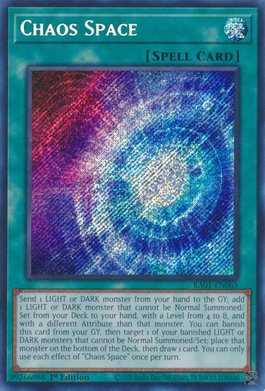 Chaos Space [RA01-EN065] Secret Rare | RetroPlay Games