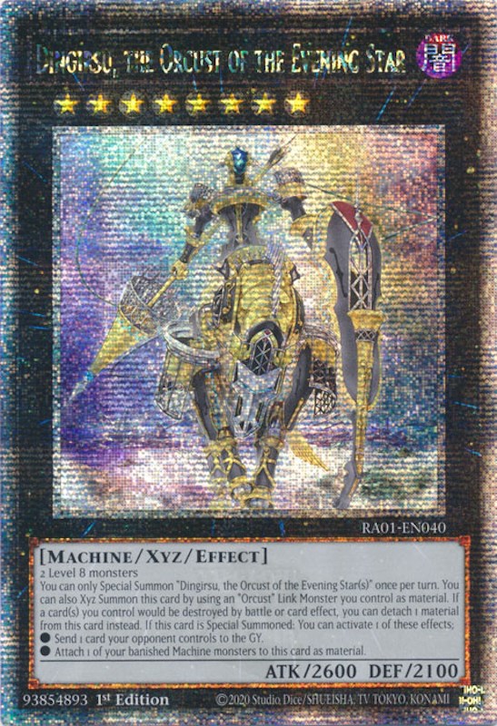 Dingirsu, the Orcust of the Evening Star [RA01-EN040] Quarter Century Secret Rare | RetroPlay Games