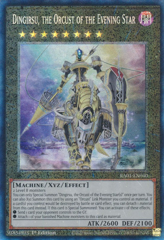 Dingirsu, the Orcust of the Evening Star [RA01-EN040] Prismatic Collector's Rare | RetroPlay Games