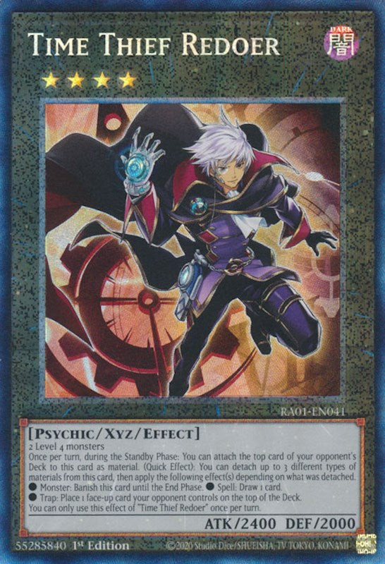 Time Thief Redoer [RA01-EN041] Prismatic Collector's Rare | RetroPlay Games