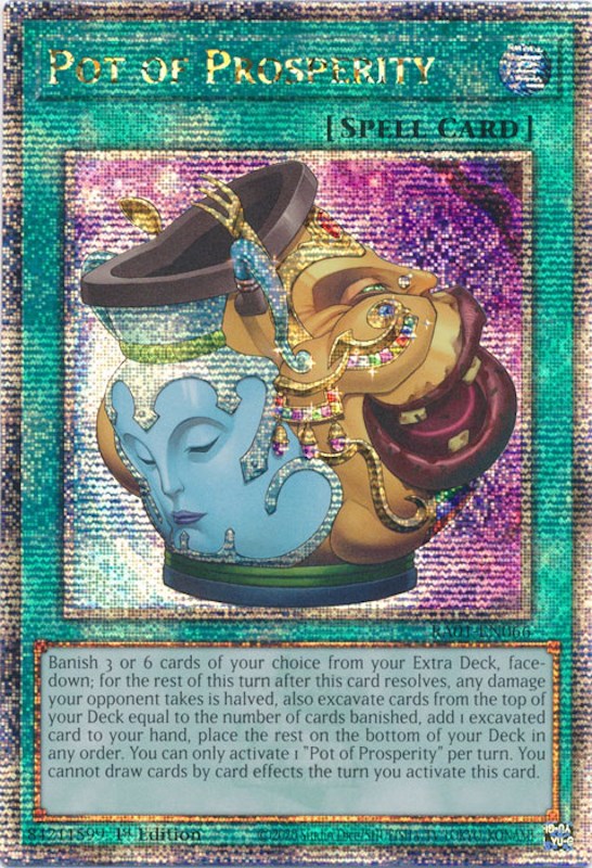 Pot of Prosperity [RA01-EN066] Quarter Century Secret Rare | RetroPlay Games