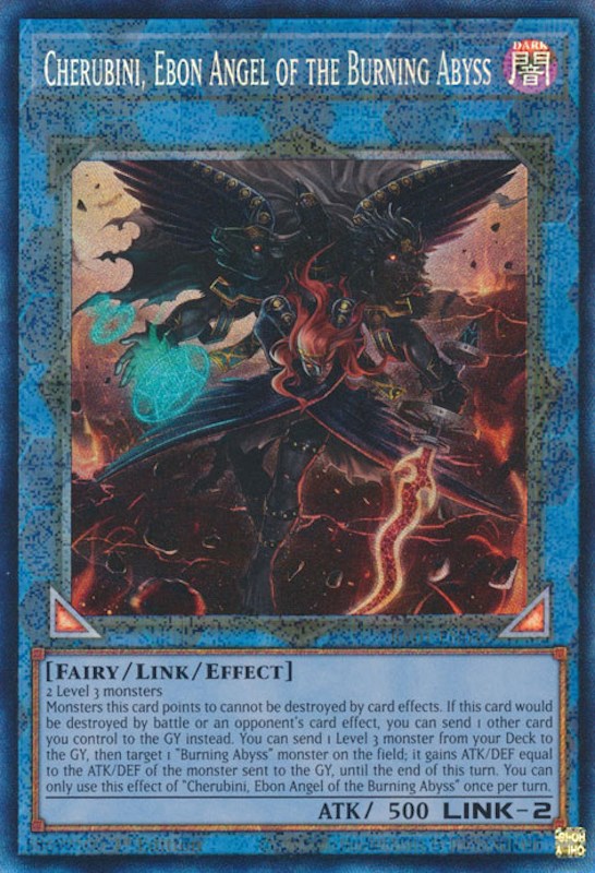 Cherubini, Ebon Angel of the Burning Abyss [RA01-EN042] Prismatic Collector's Rare | RetroPlay Games