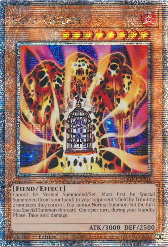 Lava Golem [RA01-EN001] Quarter Century Secret Rare | RetroPlay Games