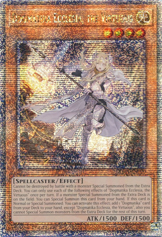 Dogmatika Ecclesia, the Virtuous [RA01-EN020] Quarter Century Secret Rare | RetroPlay Games