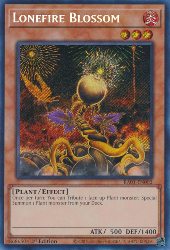 Lonefire Blossom [RA01-EN002] Secret Rare | RetroPlay Games