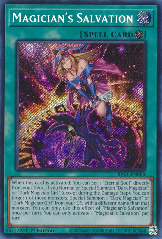 Magician's Salvation [RA01-EN068] Secret Rare | RetroPlay Games