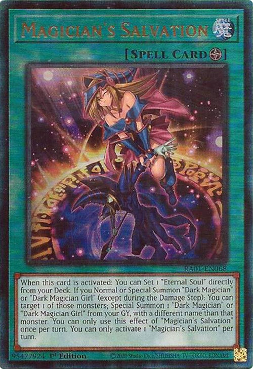 Magician's Salvation [RA01-EN068] Prismatic Ultimate Rare | RetroPlay Games