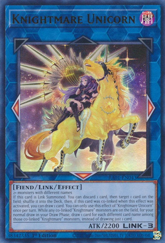 Knightmare Unicorn (Alternate Art) [RA01-EN043] Ultra Rare | RetroPlay Games