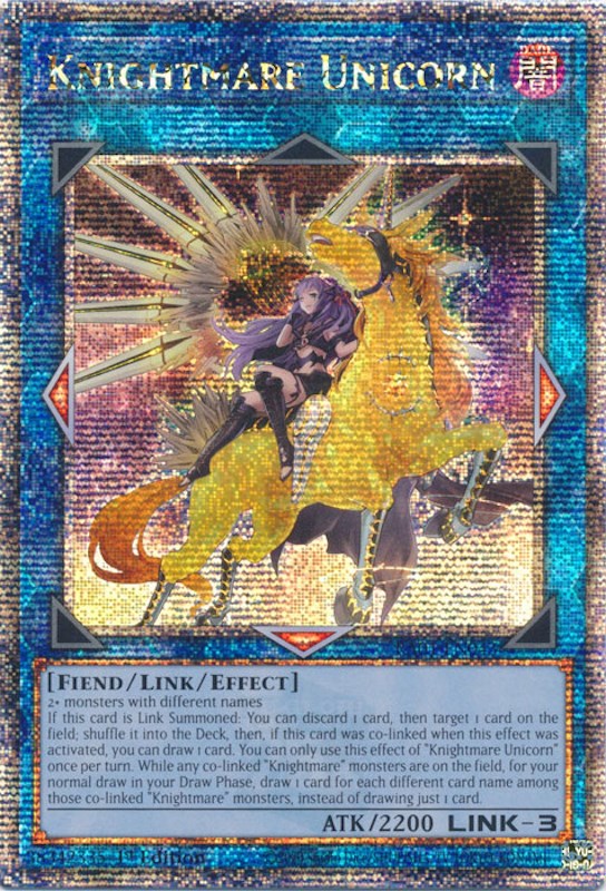 Knightmare Unicorn (Alternate Art) [RA01-EN043] Quarter Century Secret Rare | RetroPlay Games