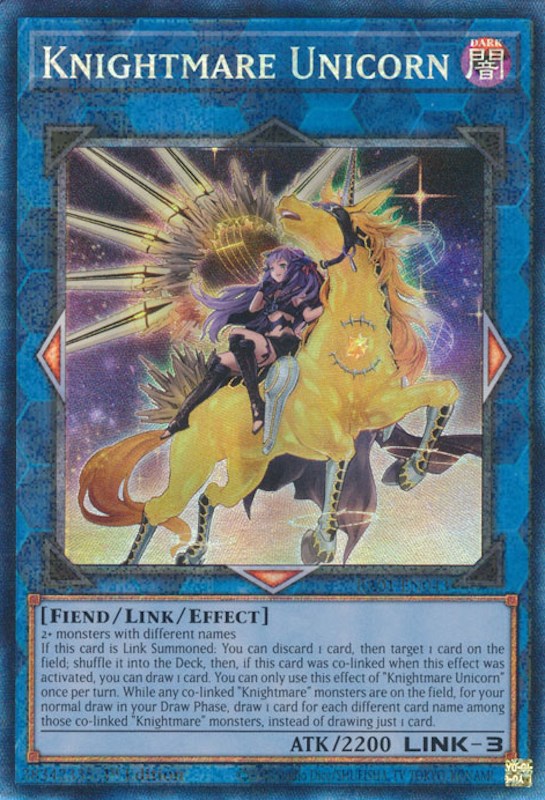 Knightmare Unicorn (Alternate Art) [RA01-EN043] Prismatic Collector's Rare | RetroPlay Games