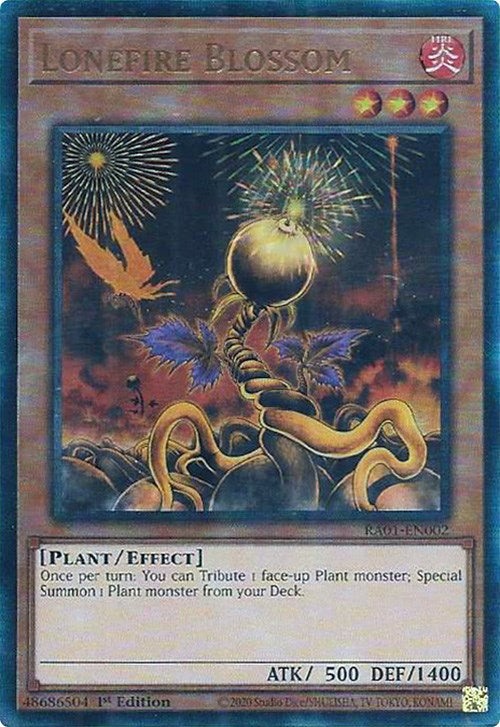 Lonefire Blossom [RA01-EN002] Prismatic Ultimate Rare | RetroPlay Games