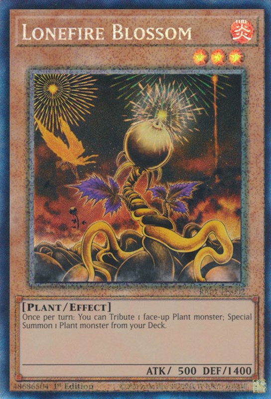 Lonefire Blossom [RA01-EN002] Prismatic Collector's Rare | RetroPlay Games