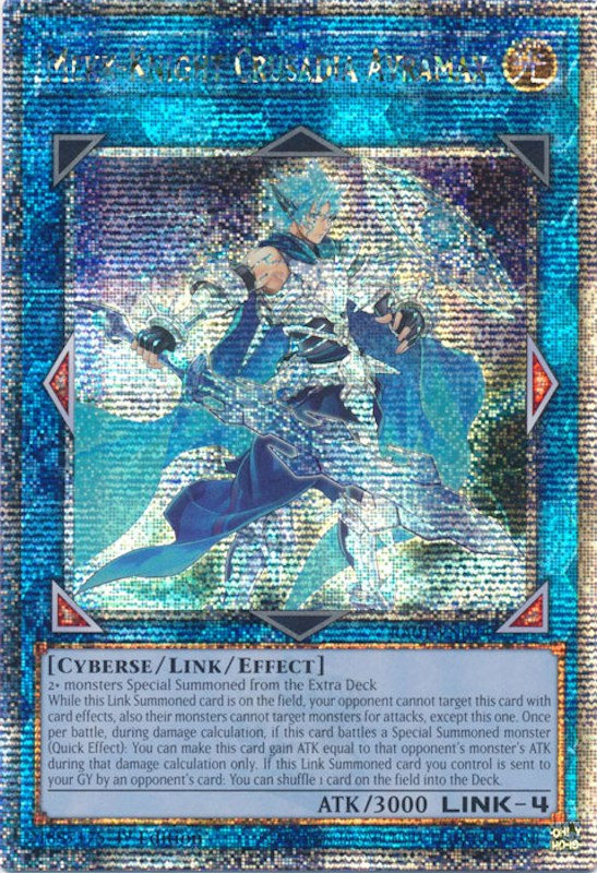 Mekk-Knight Crusadia Avramax [RA01-EN044] Quarter Century Secret Rare | RetroPlay Games