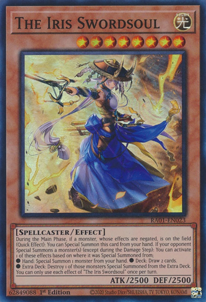 The Iris Swordsoul [RA01-EN023] Super Rare | RetroPlay Games