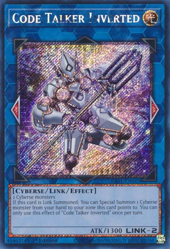 Code Talker Inverted [RA01-EN045] Platinum Secret Rare | RetroPlay Games