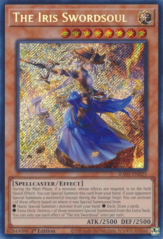 The Iris Swordsoul [RA01-EN023] Secret Rare | RetroPlay Games