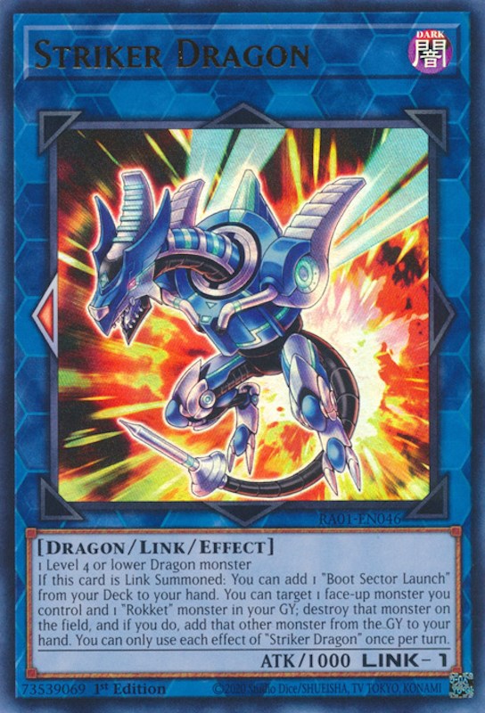 Striker Dragon [RA01-EN046] Ultra Rare | RetroPlay Games