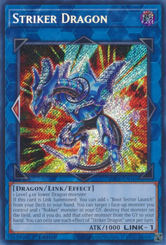 Striker Dragon [RA01-EN046] Secret Rare | RetroPlay Games