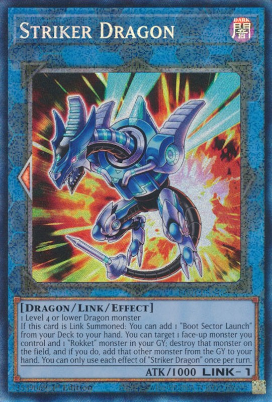 Striker Dragon [RA01-EN046] Prismatic Collector's Rare | RetroPlay Games