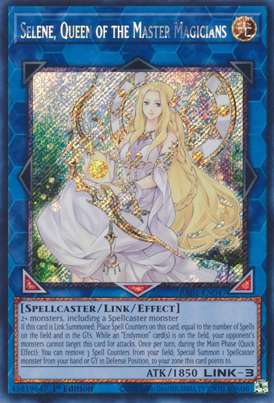 Selene, Queen of the Master Magicians [RA01-EN047] Platinum Secret Rare | RetroPlay Games