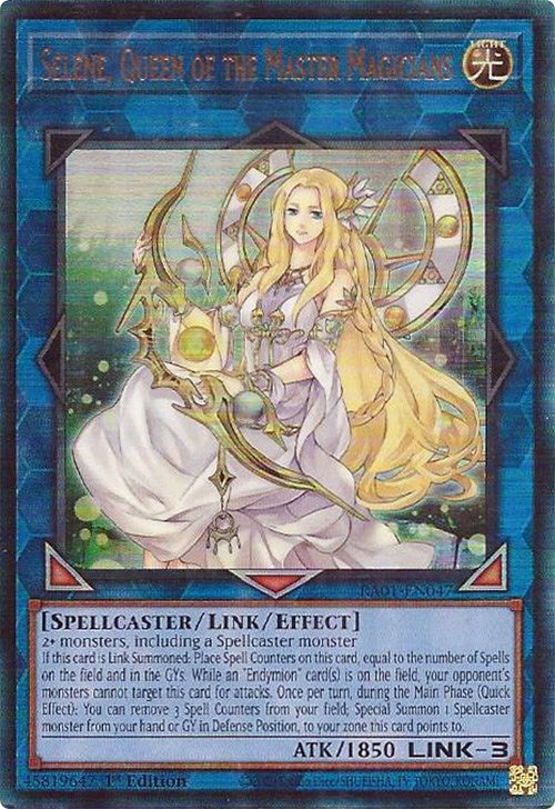 Selene, Queen of the Master Magicians [RA01-EN047] Prismatic Ultimate Rare | RetroPlay Games