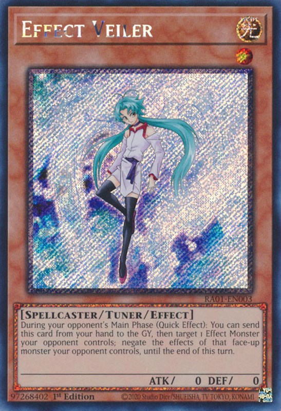 Effect Veiler [RA01-EN003] Platinum Secret Rare | RetroPlay Games