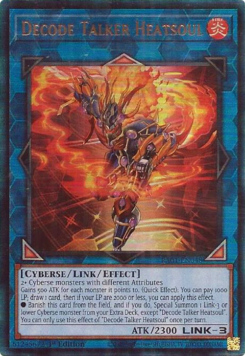 Decode Talker Heatsoul [RA01-EN048] Prismatic Ultimate Rare | RetroPlay Games