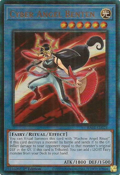 Cyber Angel Benten [RA01-EN024] Prismatic Ultimate Rare | RetroPlay Games