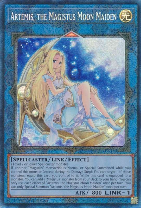 Artemis, the Magistus Moon Maiden [RA01-EN049] Prismatic Collector's Rare | RetroPlay Games