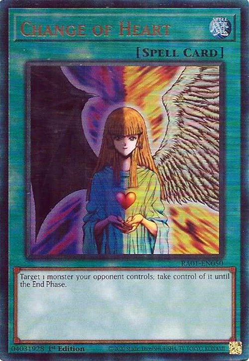 Change of Heart [RA01-EN050] Prismatic Ultimate Rare | RetroPlay Games